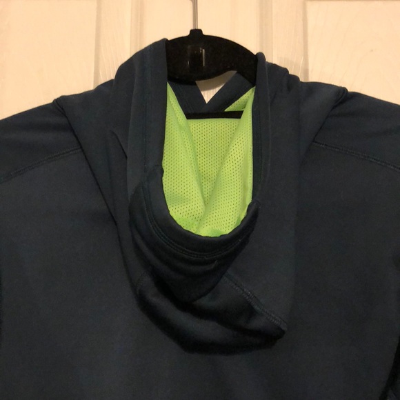 NIKE blue/green hoodie - Picture 5 of 6